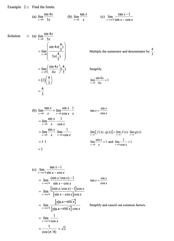 calculating limits using the limit laws